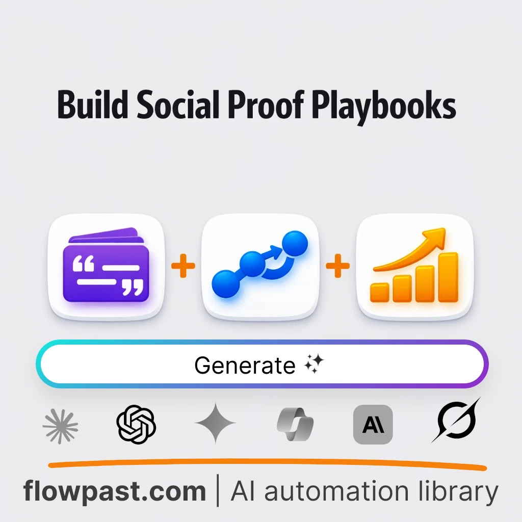 Build a Social Proof Playbook with this AI Prompt - AI prompt template