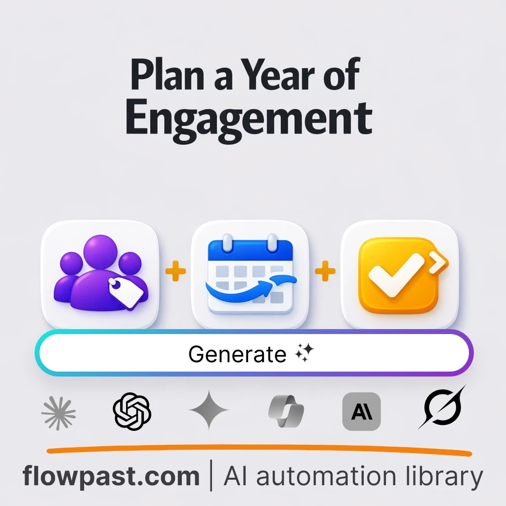 Build a 12-Month Customer Engagement Calendar AI Prompt - AI prompt template