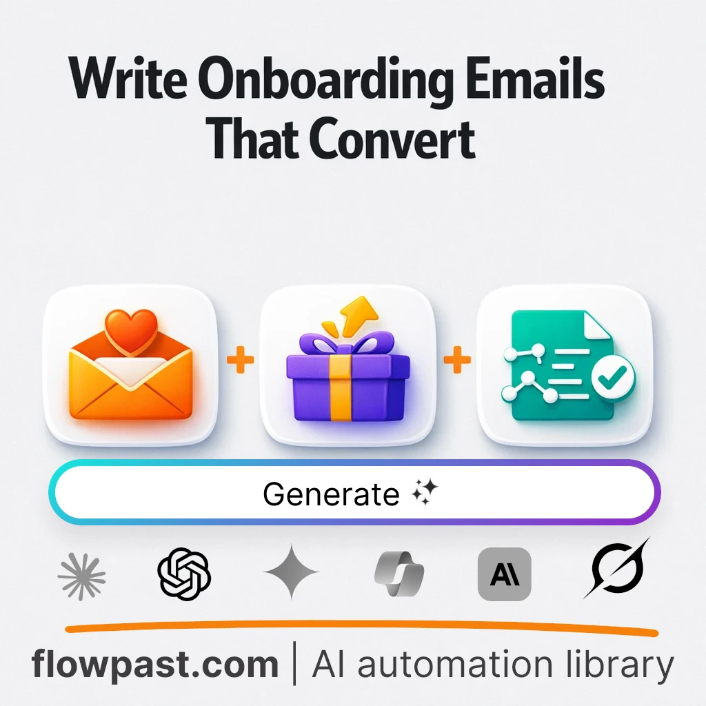 Write a Customer Onboarding Email with this AI Prompt - AI prompt template