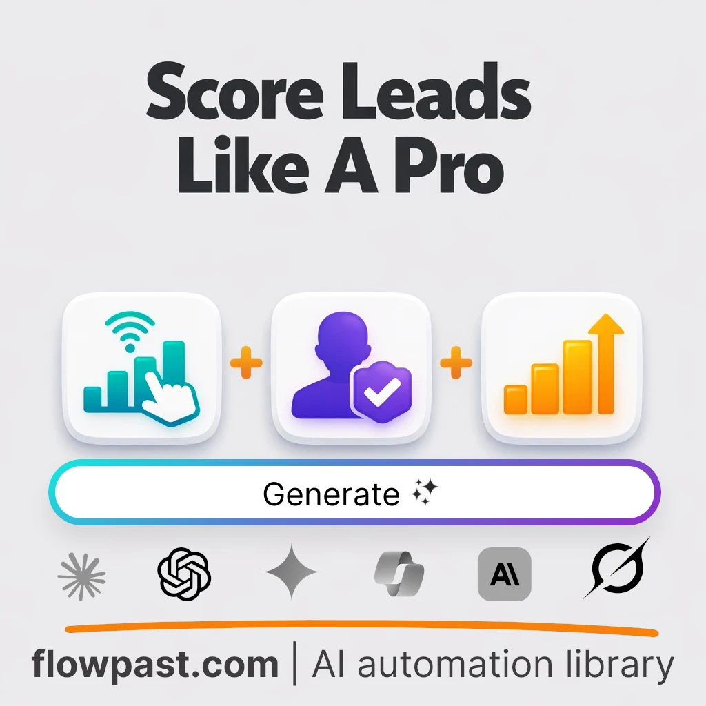 Build Inbound Lead Scoring Framework AI Prompt - AI prompt template