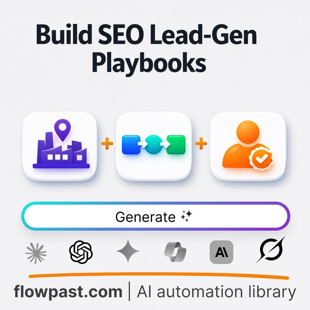 AI Prompt to Build an Industry SEO Blog Lead System - AI prompt template