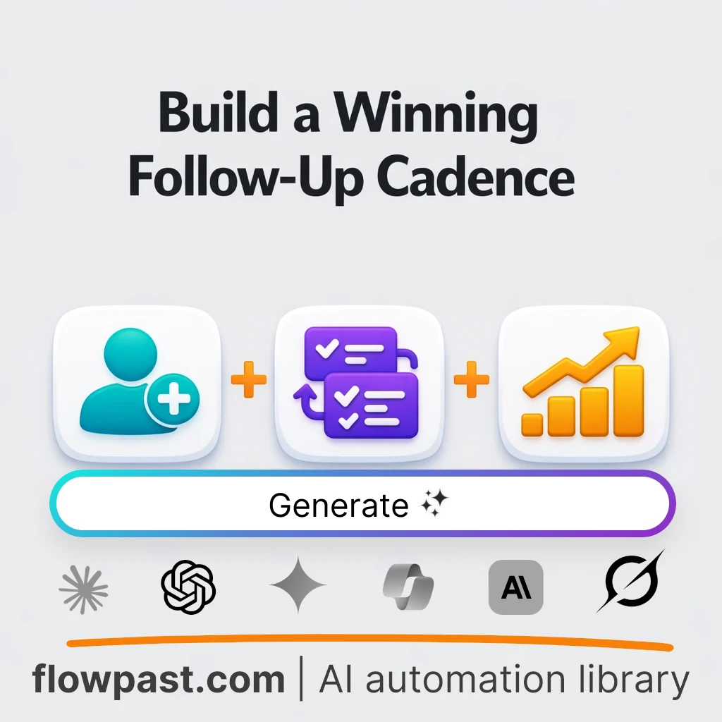 Build a Lead Follow-up Cadence with this AI Prompt - AI prompt template
