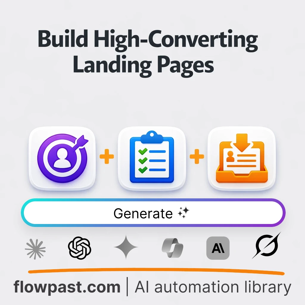 Build a Lead-Gen Landing Page Checklist AI Prompt - AI prompt template
