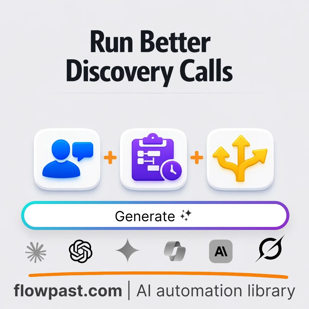 Build a Discovery Call Framework with this AI Prompt - AI prompt template