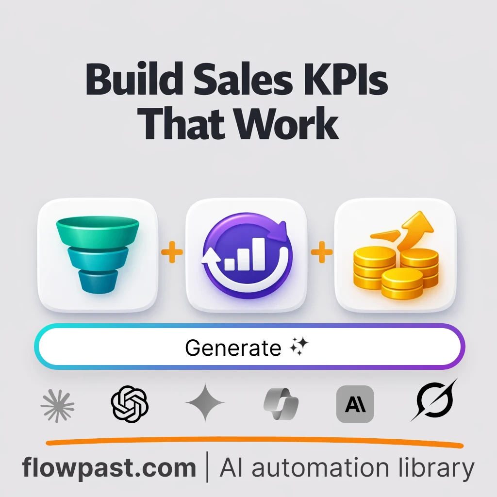 Build Sales Process KPI Frameworks with this AI Prompt - AI prompt template