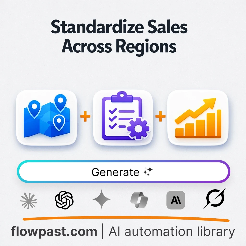 Standardize Global Sales Playbook AI Prompt - AI prompt template