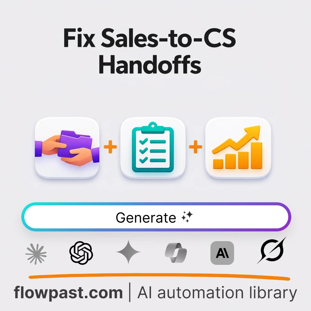 Sales to CS Handoff Playbook AI Prompt - AI prompt template