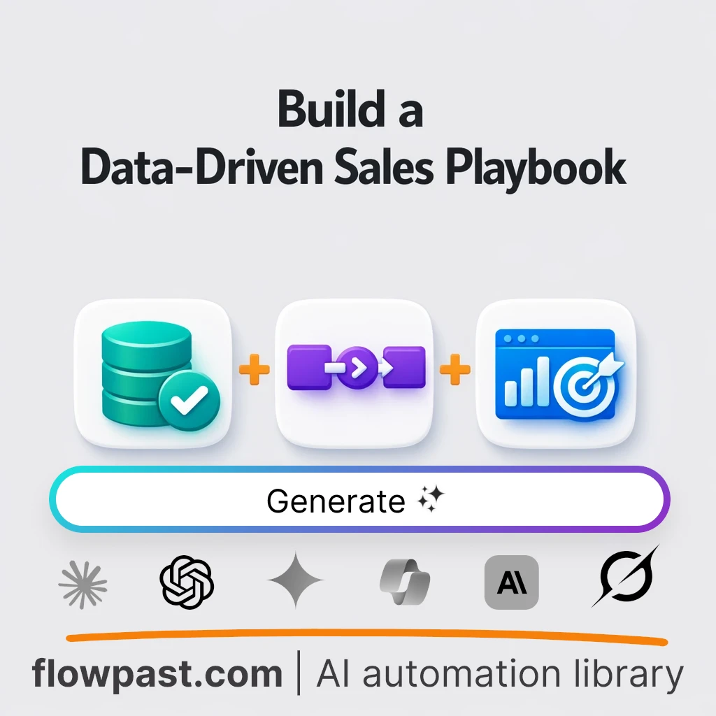 Build a Sales Analytics Playbook with this AI Prompt - AI prompt template