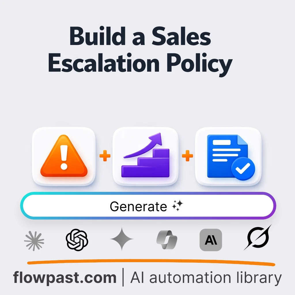 Create a Sales Escalation Policy with this AI Prompt - AI prompt template