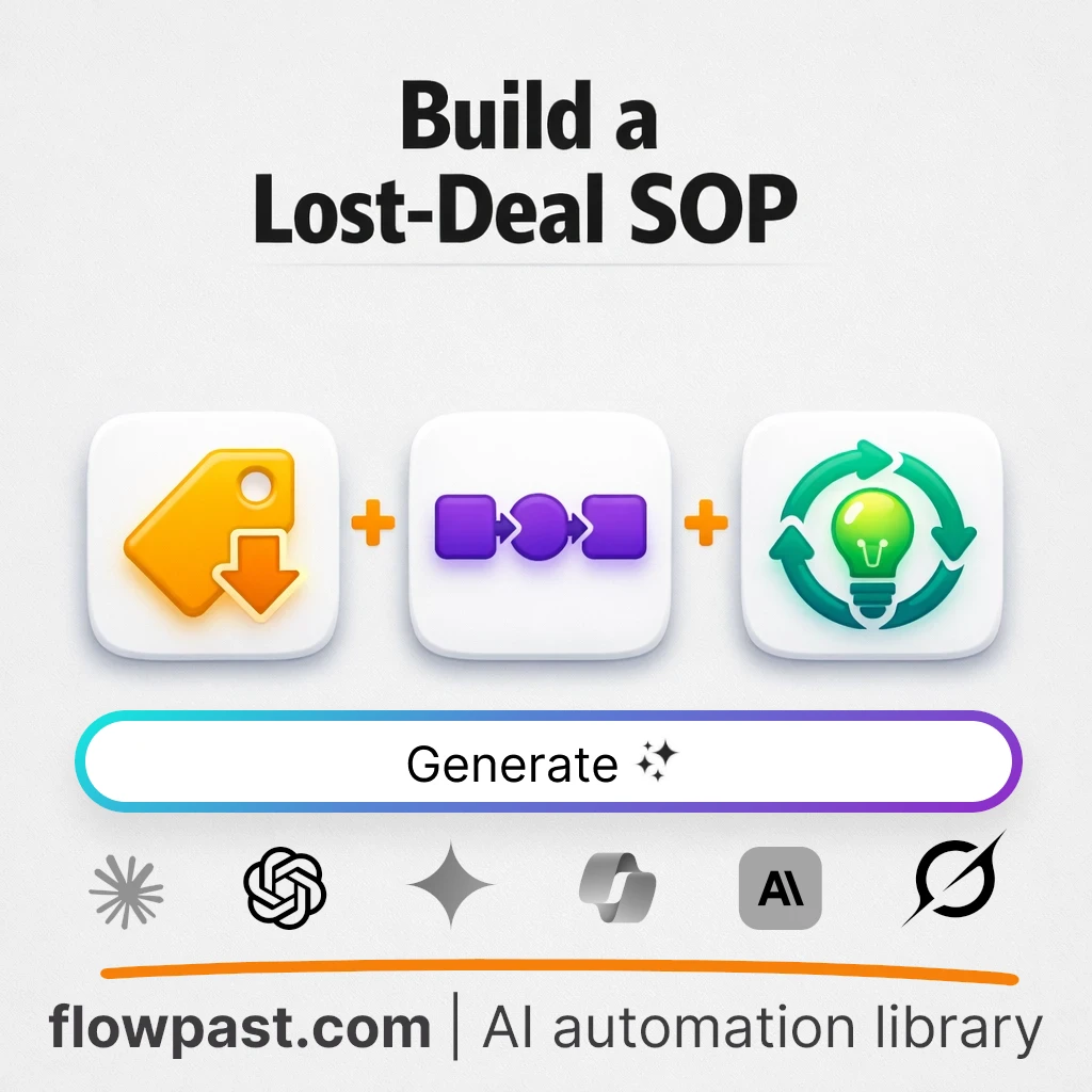 Lost Deal Review SOP AI Prompt - AI prompt template