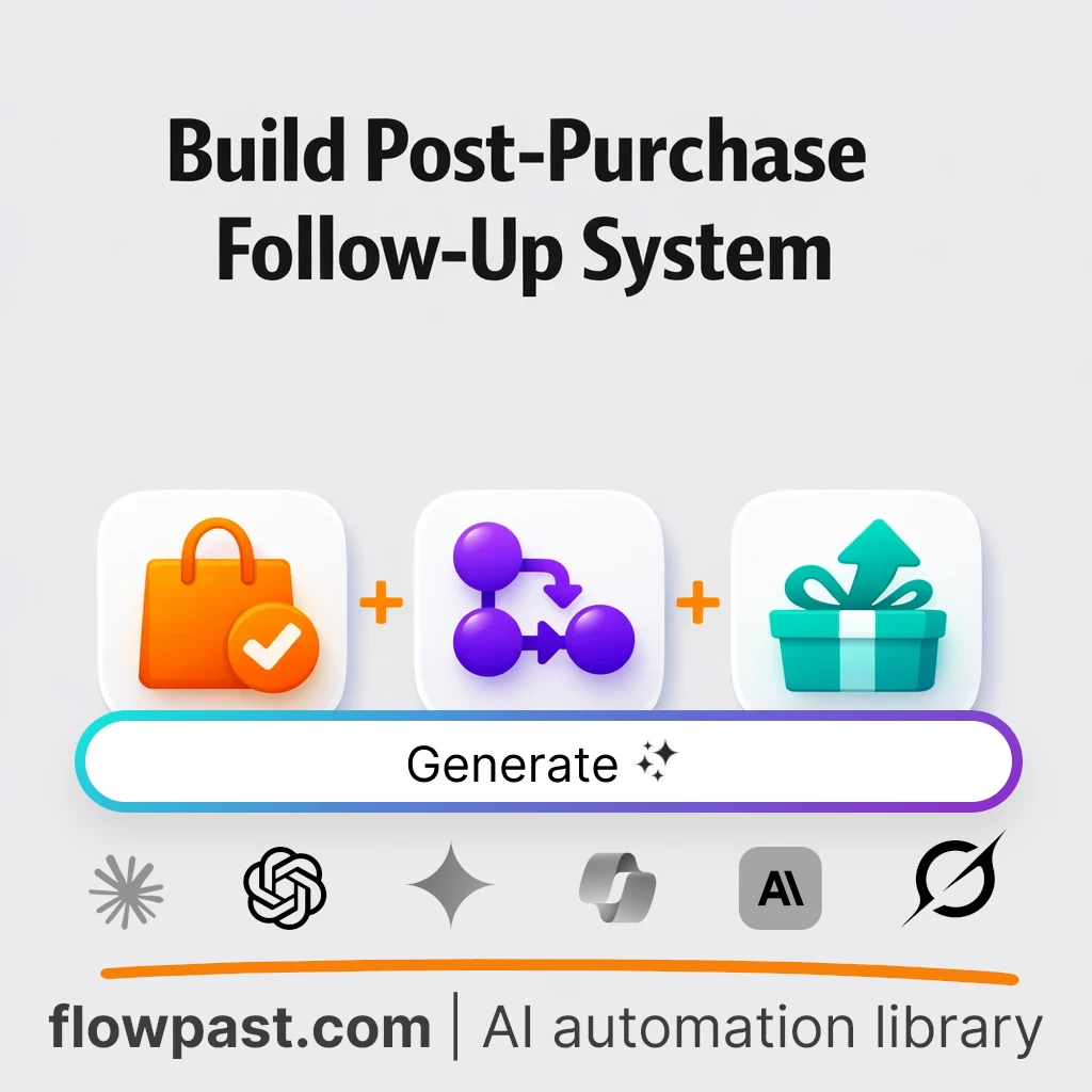 Build a Post-Purchase Follow-Up System with this AI Prompt - AI prompt template