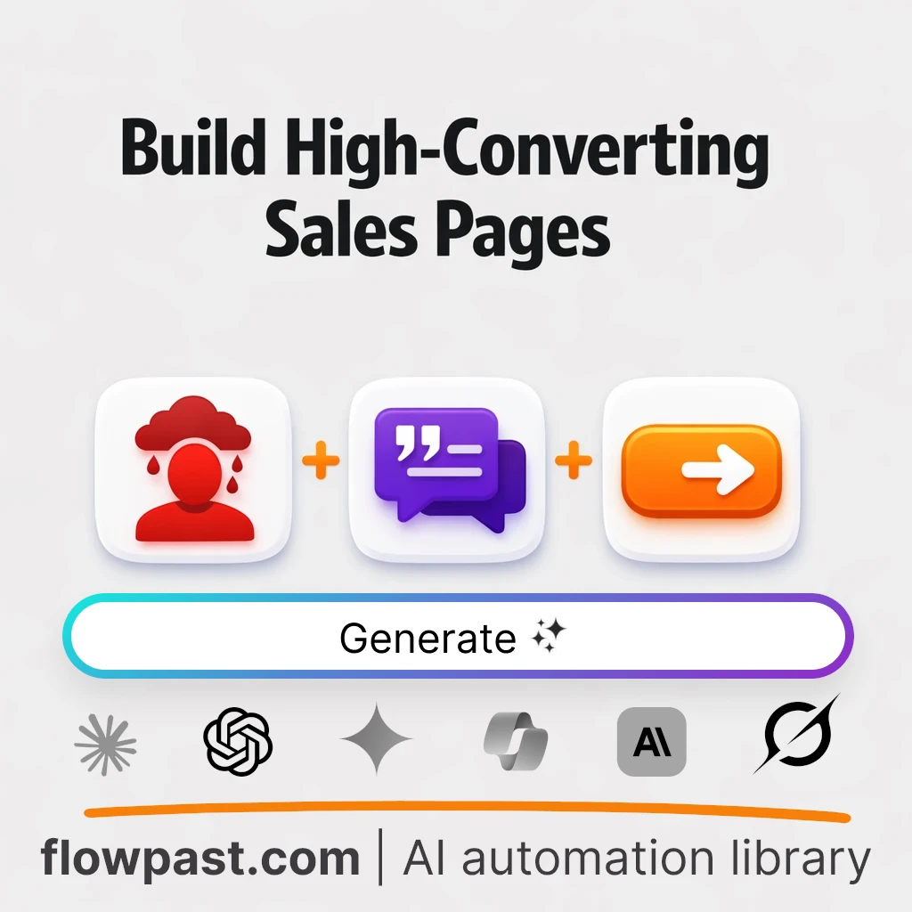 Write Sales Page Copy with this AI Prompt - AI prompt template