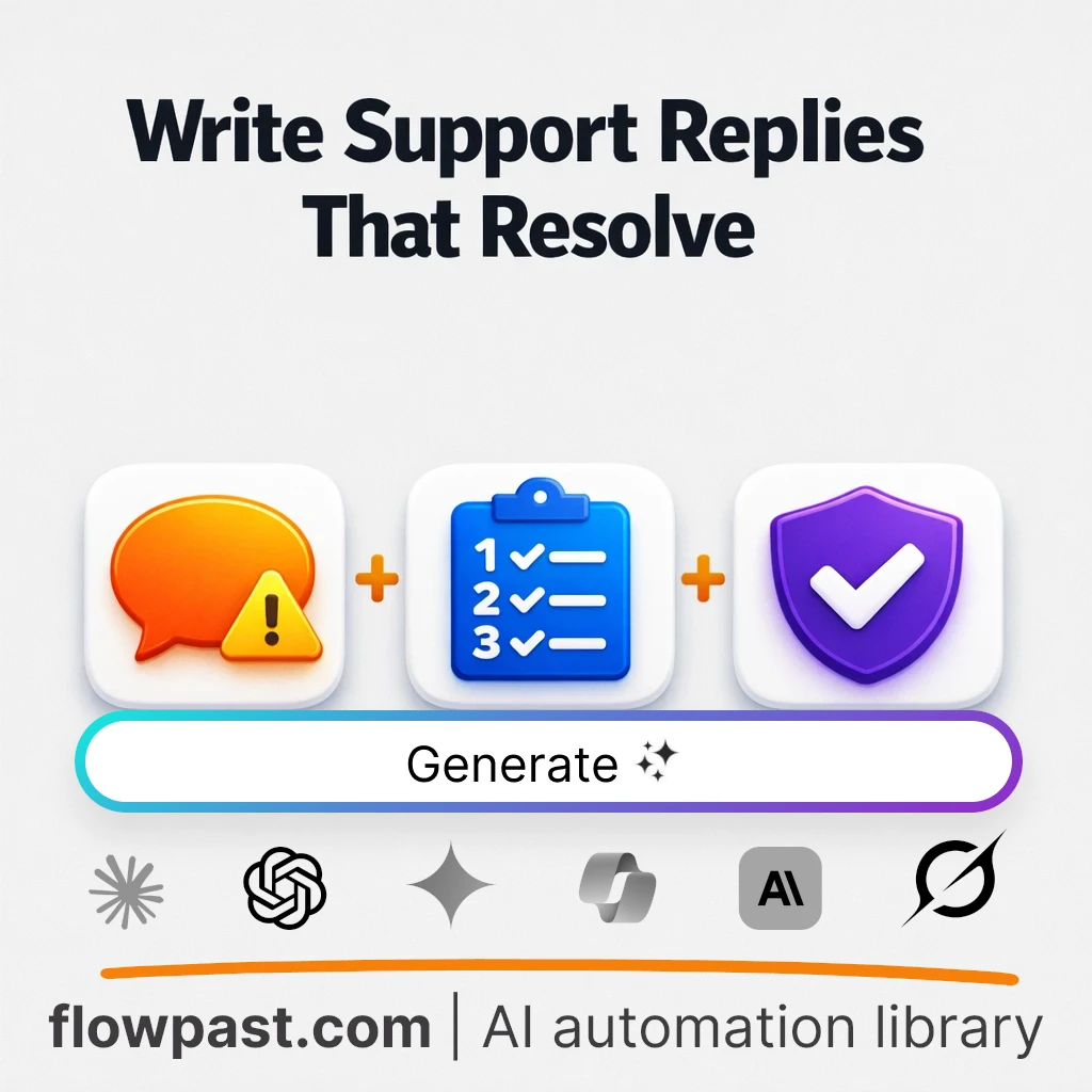 Write Customer Support Replies with this AI Prompt - AI prompt template