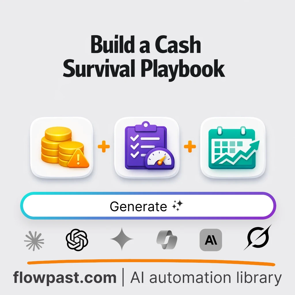 Build a 13-Week Cash Survival Protocol AI Prompt - AI prompt template
