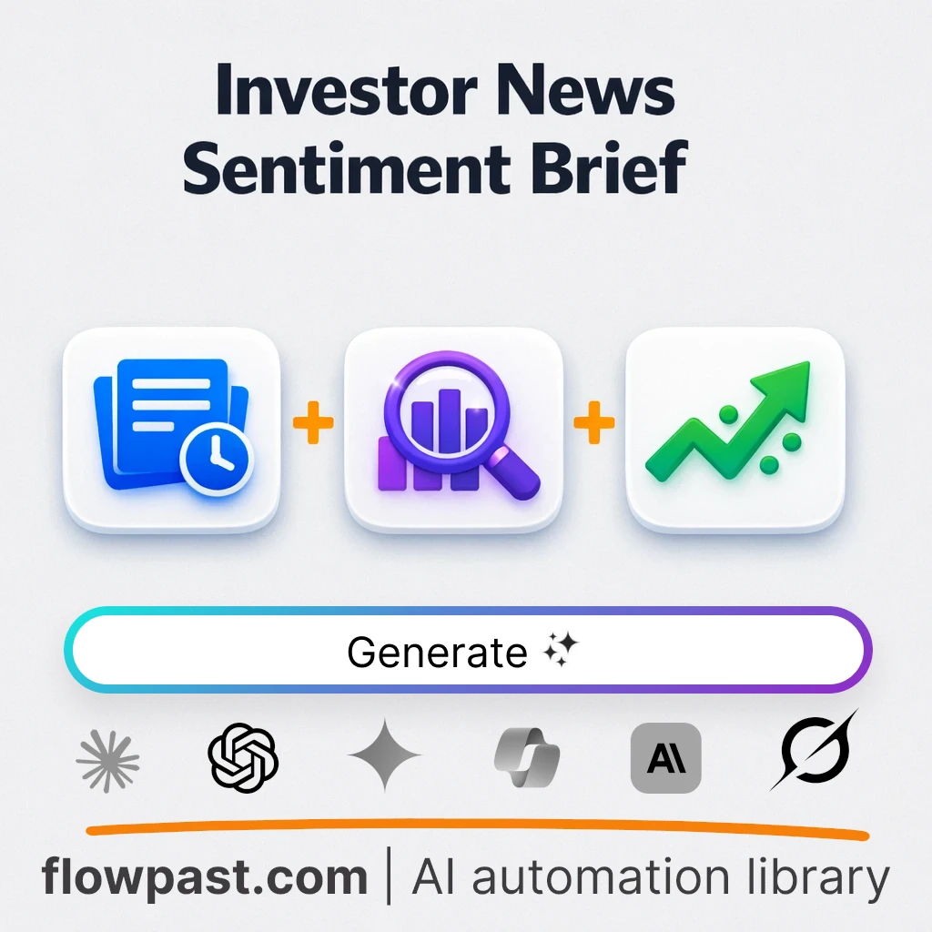 Build an Investor News Sentiment Brief AI Prompt - AI prompt template