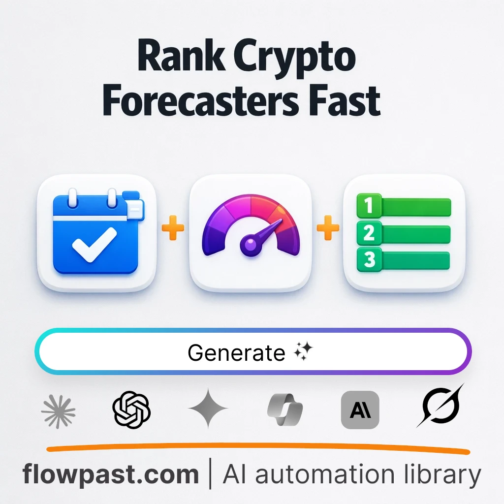 Rank Crypto Forecasters by Reliability AI Prompt - AI prompt template