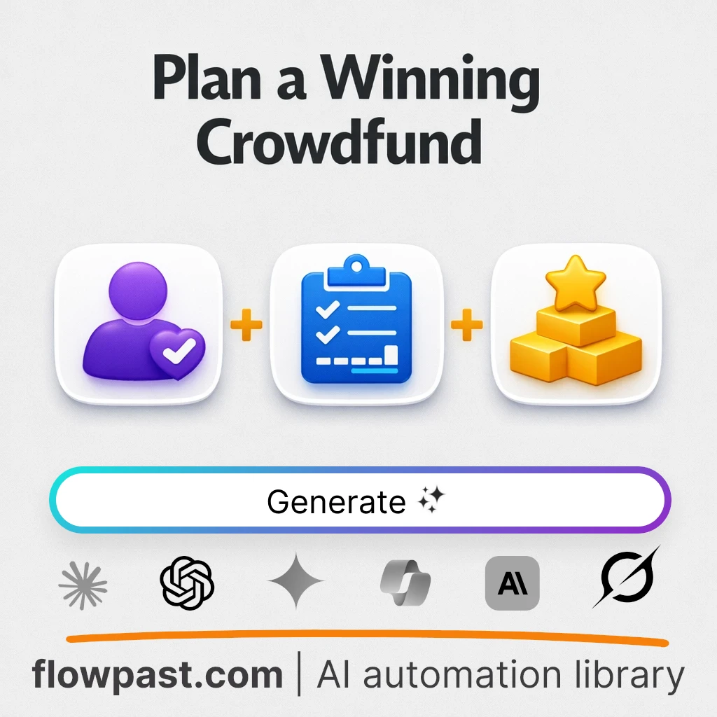 Build a Crowdfunding Campaign Blueprint AI Prompt - AI prompt template