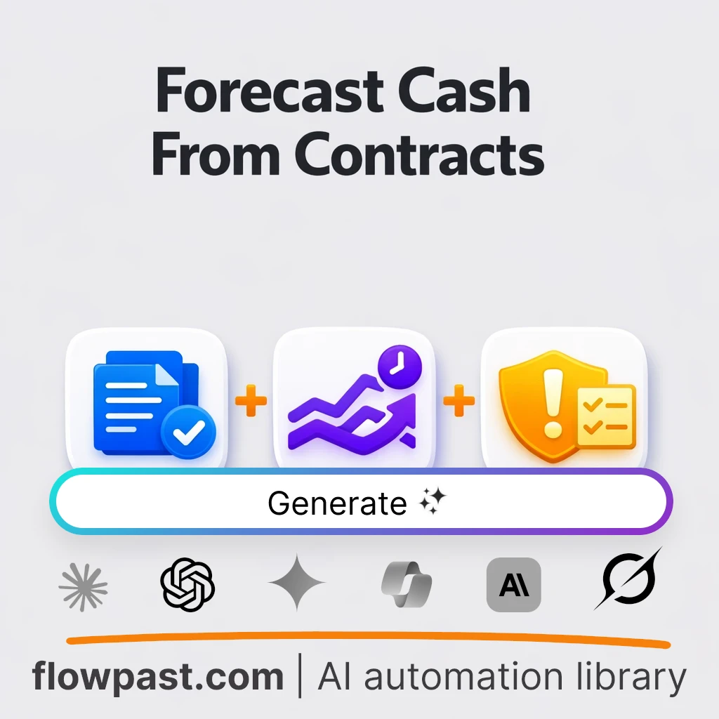 Build a Contract Cash Flow Forecast with this AI Prompt - AI prompt template