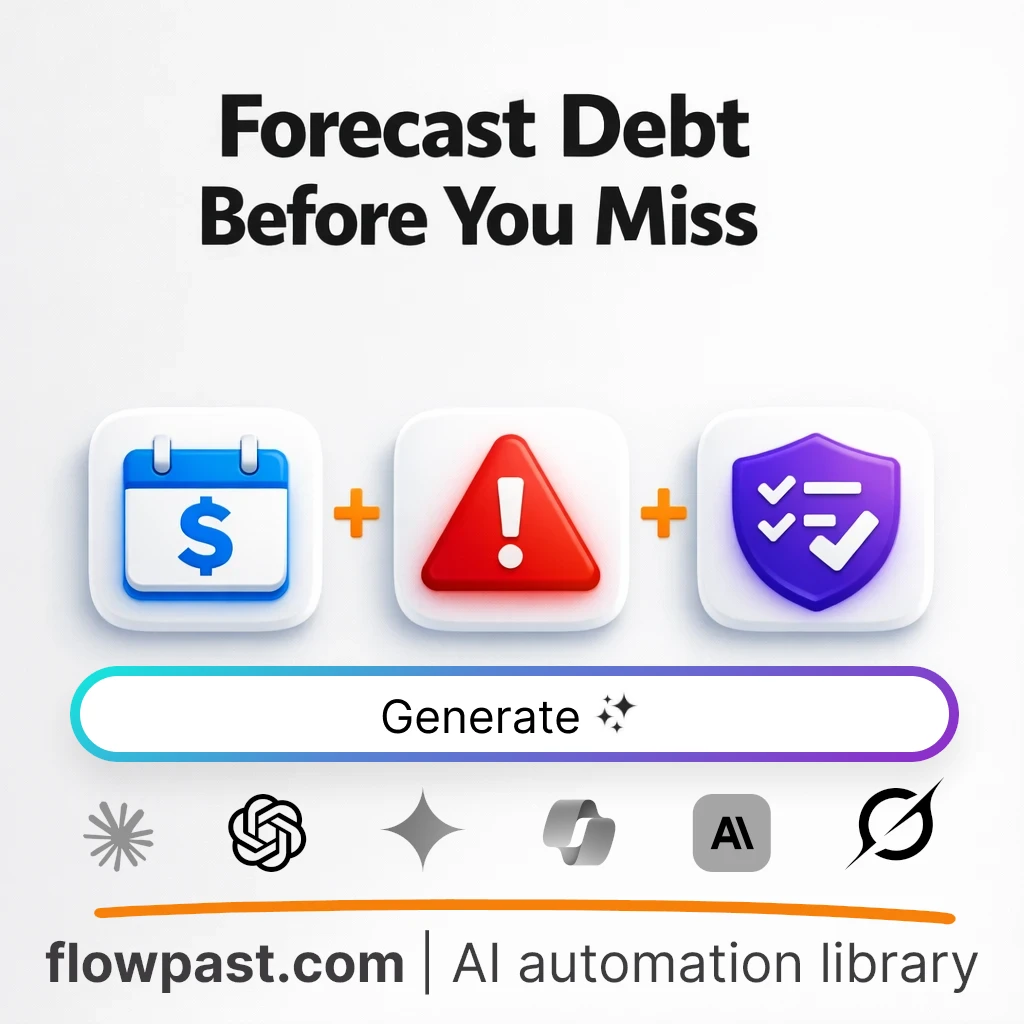 Build a Debt Cash Forecast with this AI Prompt - AI prompt template
