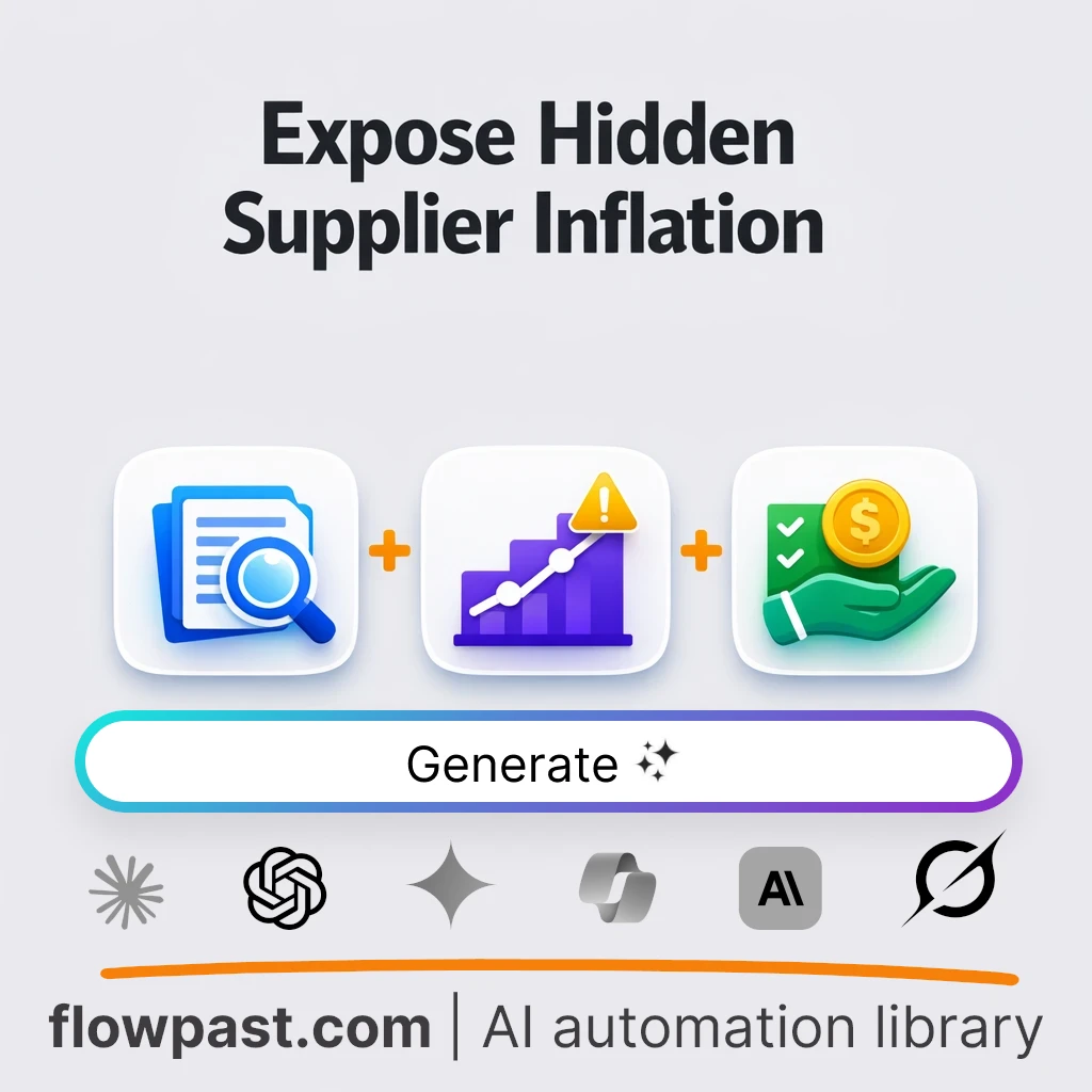 Uncover Hidden Supplier Price Creep AI Prompt - AI prompt template