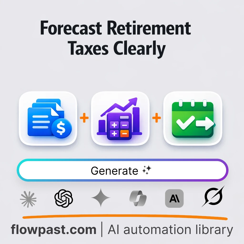 Retirement Tax Forecast and Withdrawal Plan AI Prompt - AI prompt template