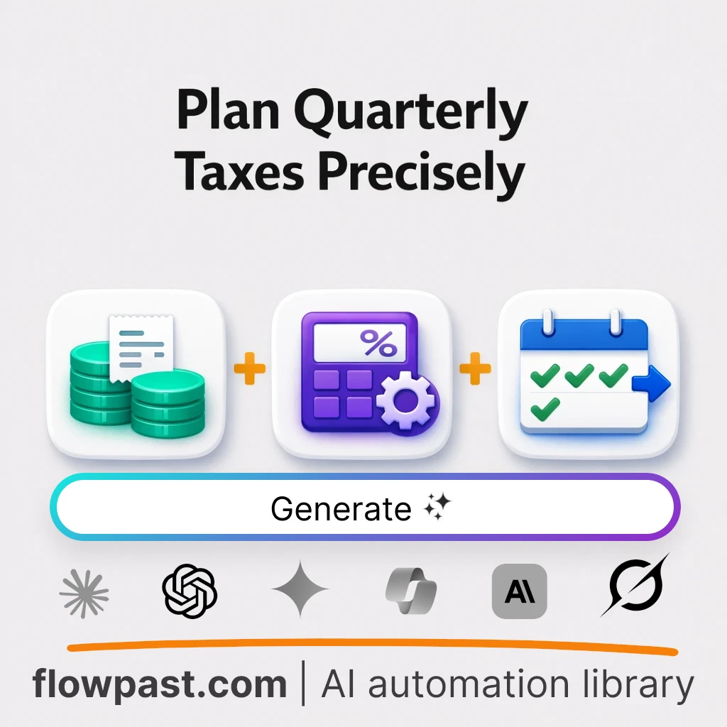 AI Prompt to Build a Self-Employed Estimated Tax Plan - AI prompt template