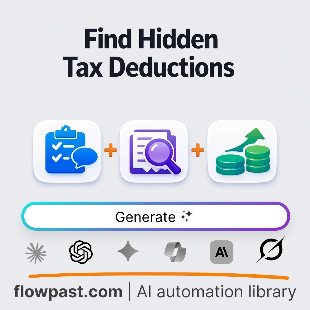 Maximize Year-End Tax Deductions Checklist AI Prompt - AI prompt template
