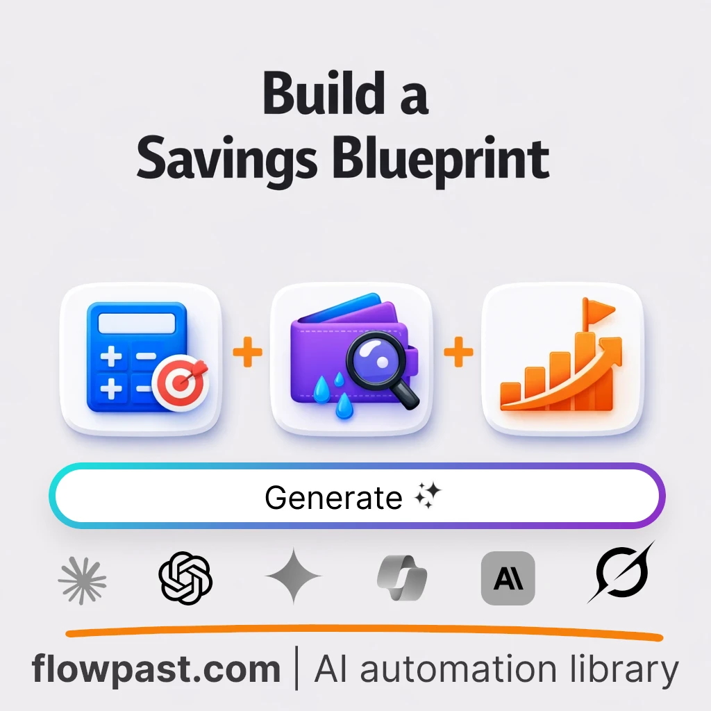 Build a Stress-Proof Savings Plan with this AI Prompt - AI prompt template
