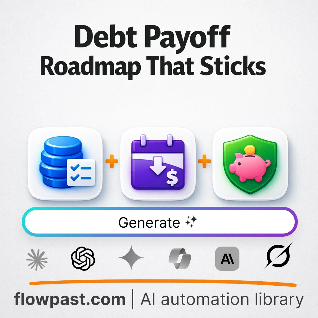 Build a Debt Payoff Roadmap with this AI Prompt - AI prompt template