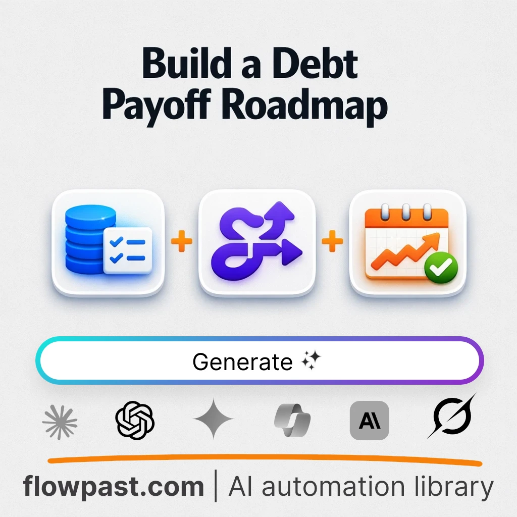 Build a Debt Payoff Roadmap with this AI Prompt - AI prompt template