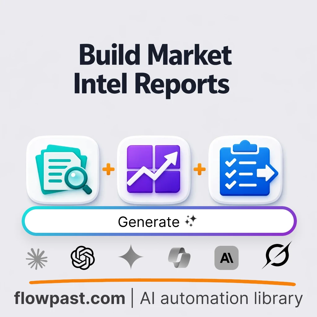 Create a Market Intelligence Brief with this AI Prompt - AI prompt template