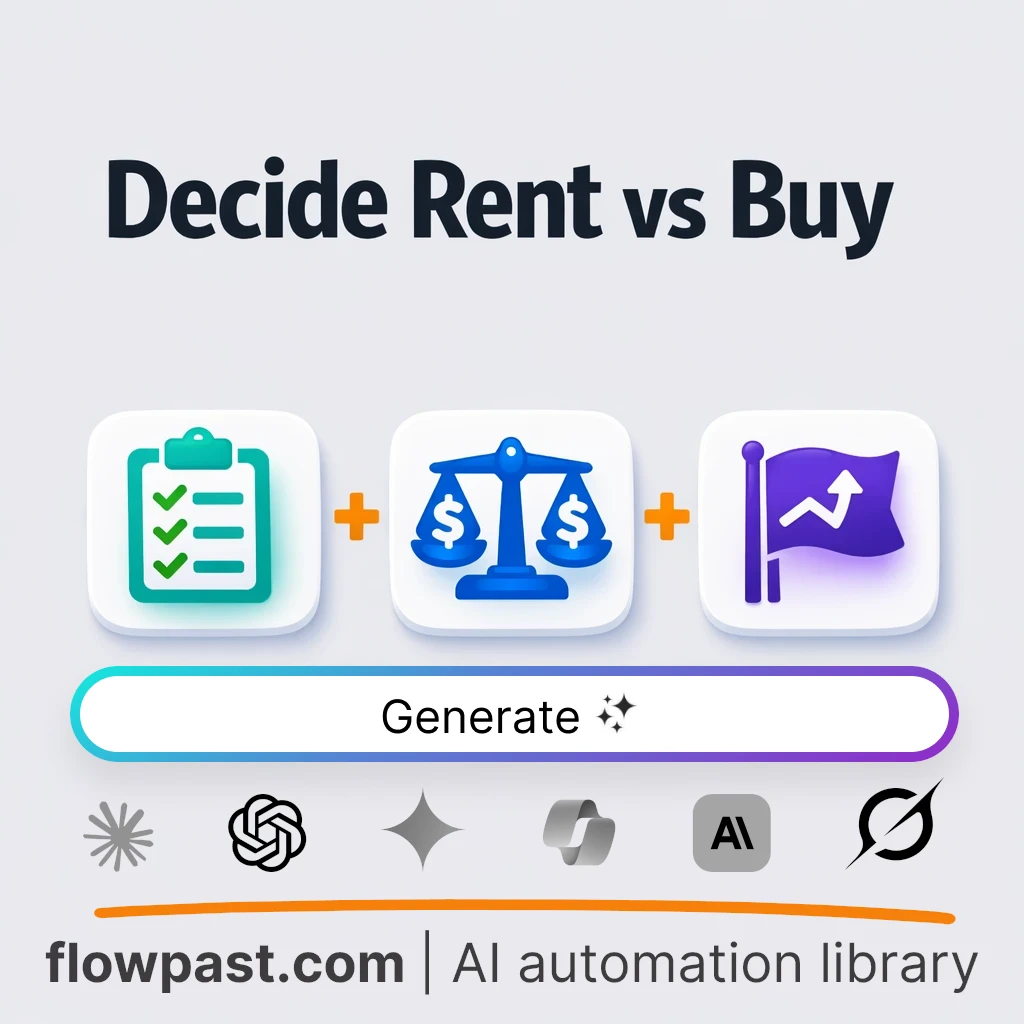 Rent vs Buy Break-Even Forecast AI Prompt - AI prompt template