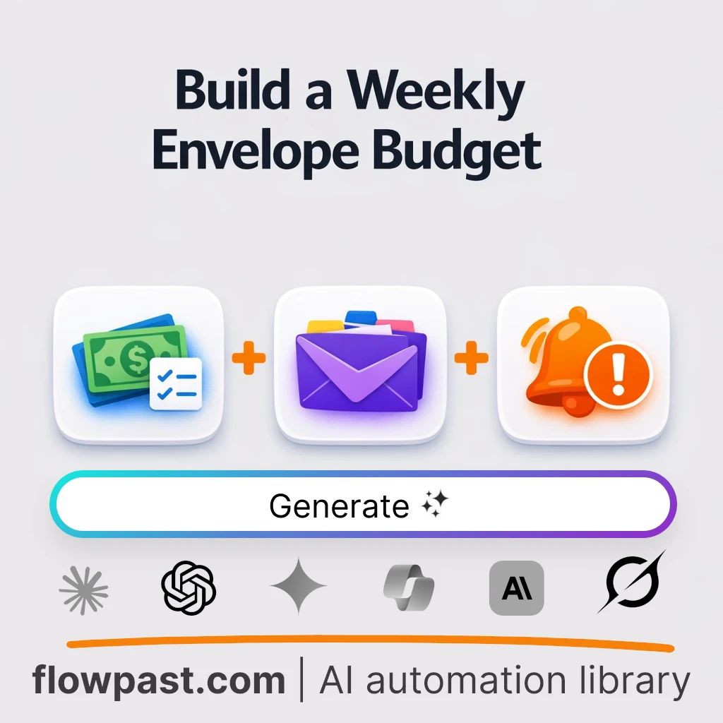 Build a Weekly Envelope Budget with this AI Prompt - AI prompt template