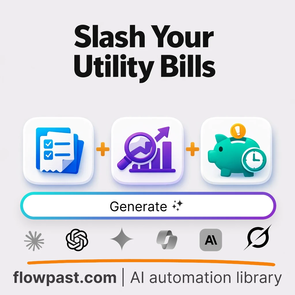 Cut Household Utility Bills AI Prompt - AI prompt template