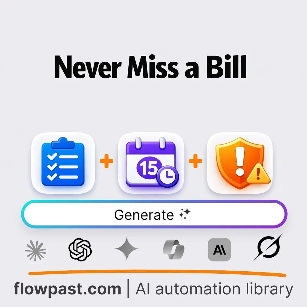 Build a Monthly Bill-Tracking Checklist AI Prompt - AI prompt template