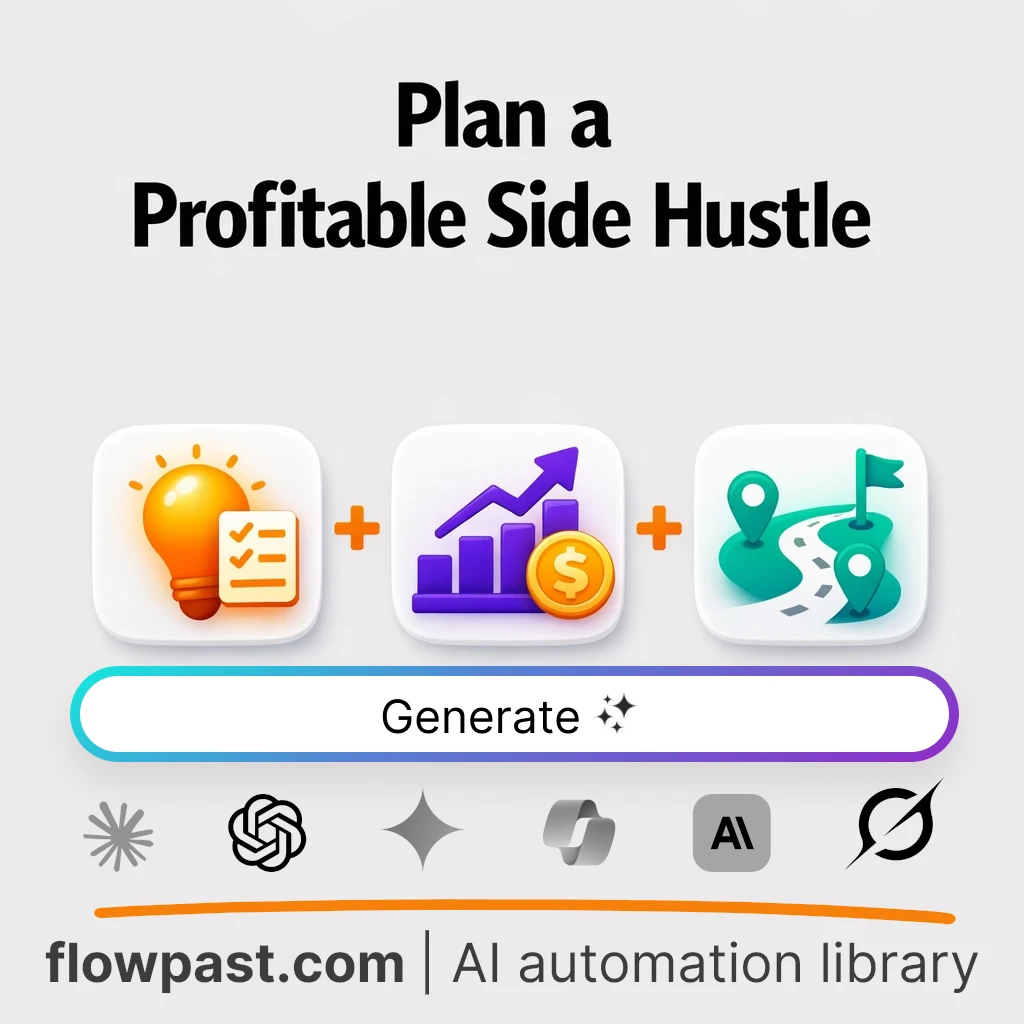 Build a Side Hustle Profit Roadmap AI Prompt - AI prompt template