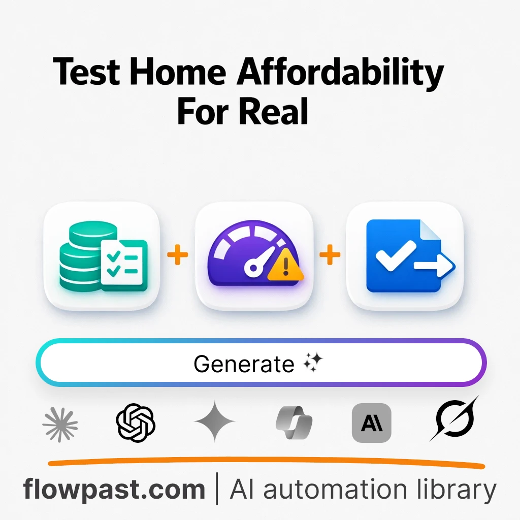 Home Affordability Stress Test AI Prompt - AI prompt template