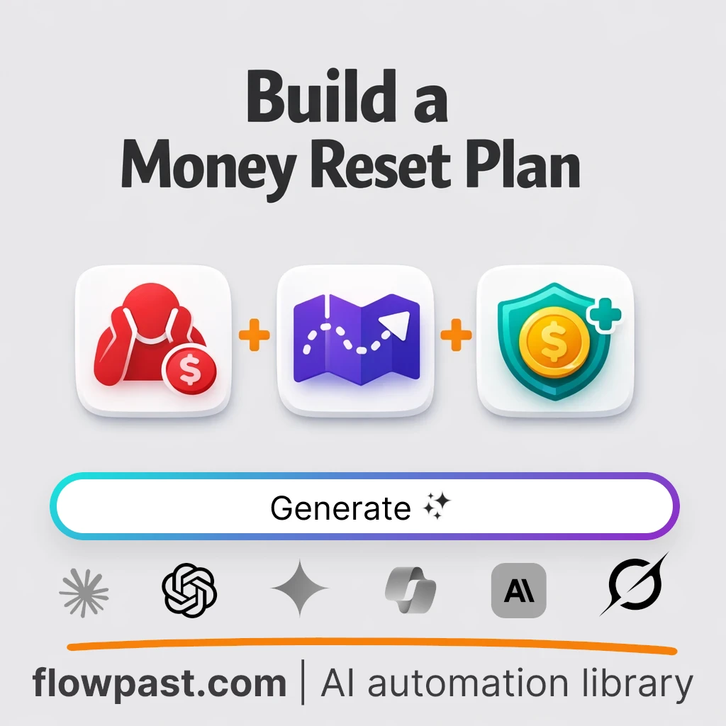 Build a Money Stabilization Plan with this AI Prompt - AI prompt template