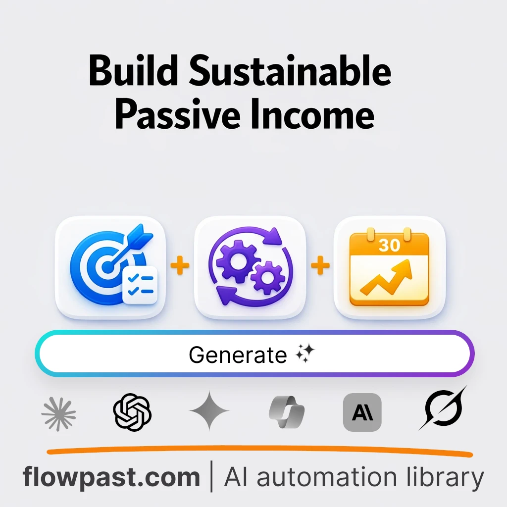 Build a Passive Income System Plan with this AI Prompt - AI prompt template