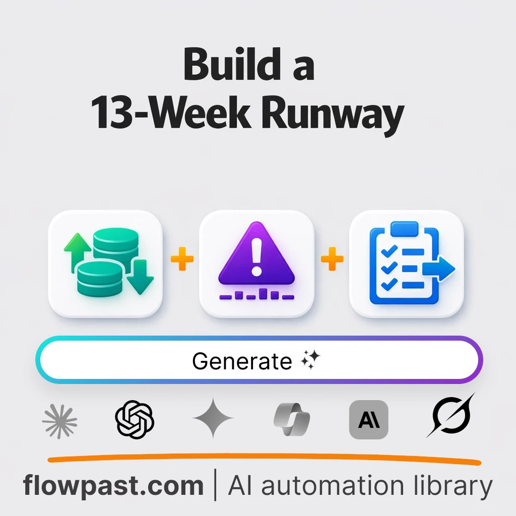 Build a 13-Week Cash Forecast with this AI Prompt - AI prompt template