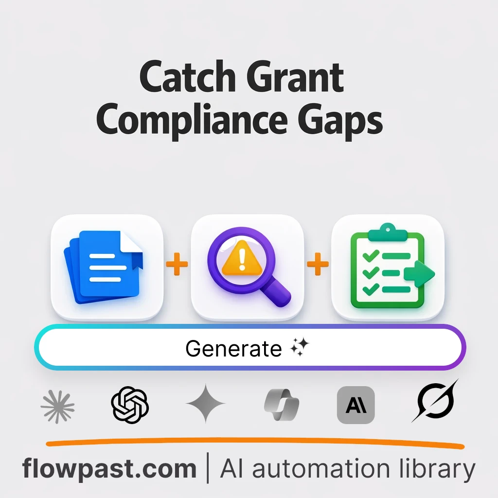 Grant Compliance Forensics Review AI Prompt - AI prompt template