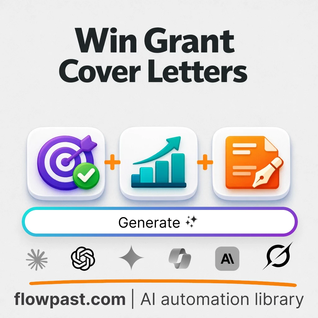 Write a One-Page Grant Cover Letter with this AI Prompt - AI prompt template