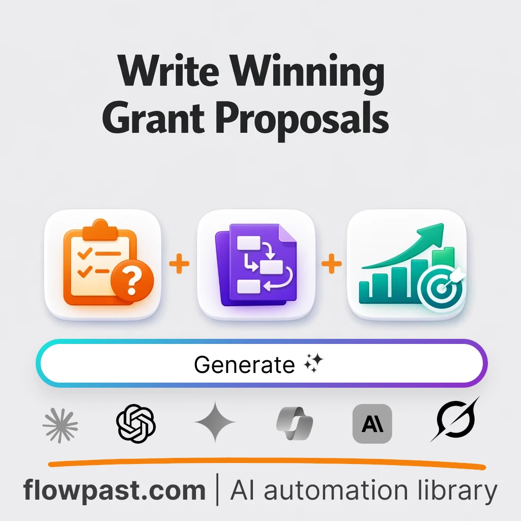 Write a Funder-Ready Grant Proposal with this AI Prompt - AI prompt template