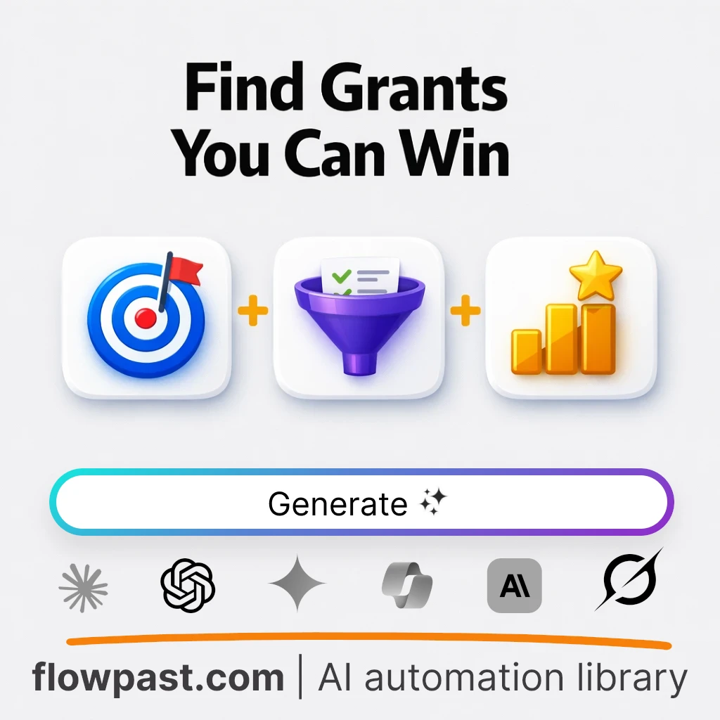 Rank Winnable Grant Programs AI Prompt - AI prompt template
