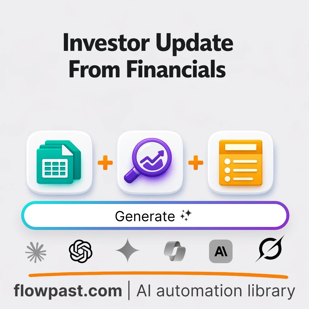 Create a Board-Ready Investor Update AI Prompt - AI prompt template