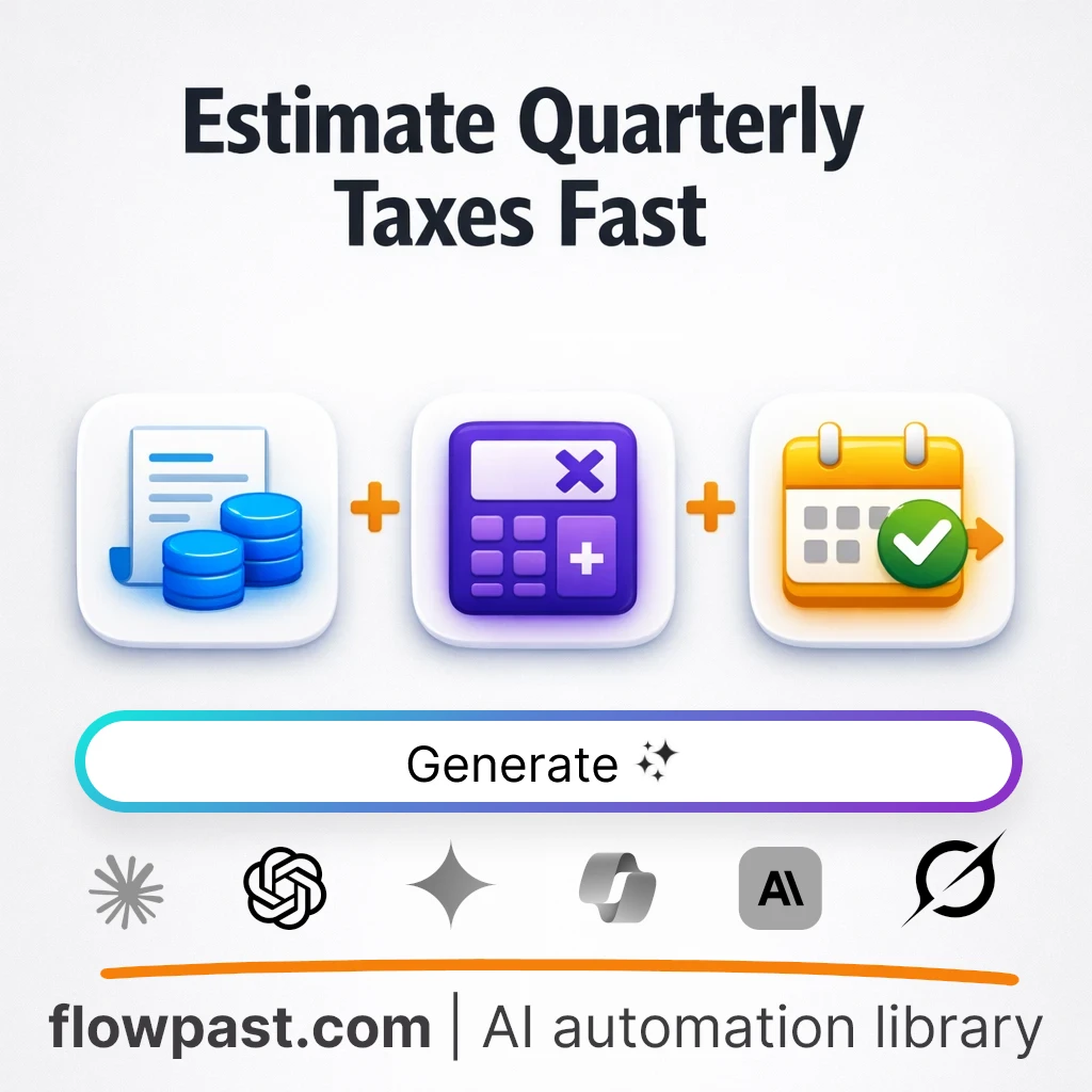 Estimate Quarterly Taxes Early AI Prompt - AI prompt template