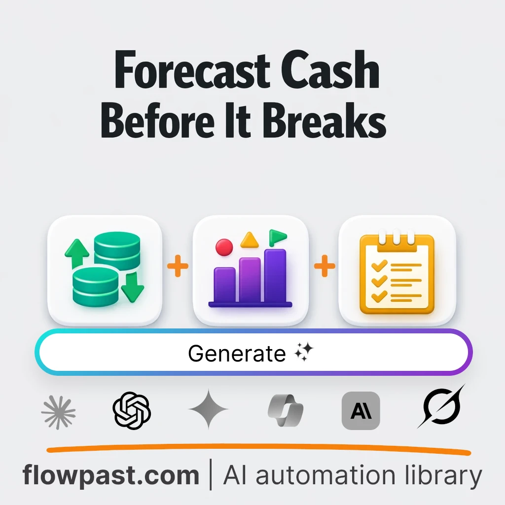 Build a Cash Flow Forecast with this AI Prompt - AI prompt template