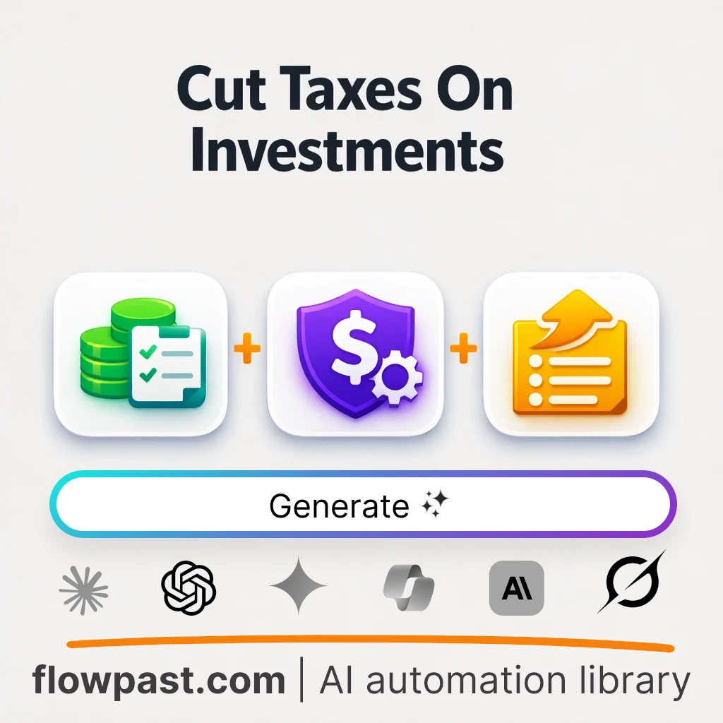 Build an Investment Tax Minimization Plan AI Prompt - AI prompt template