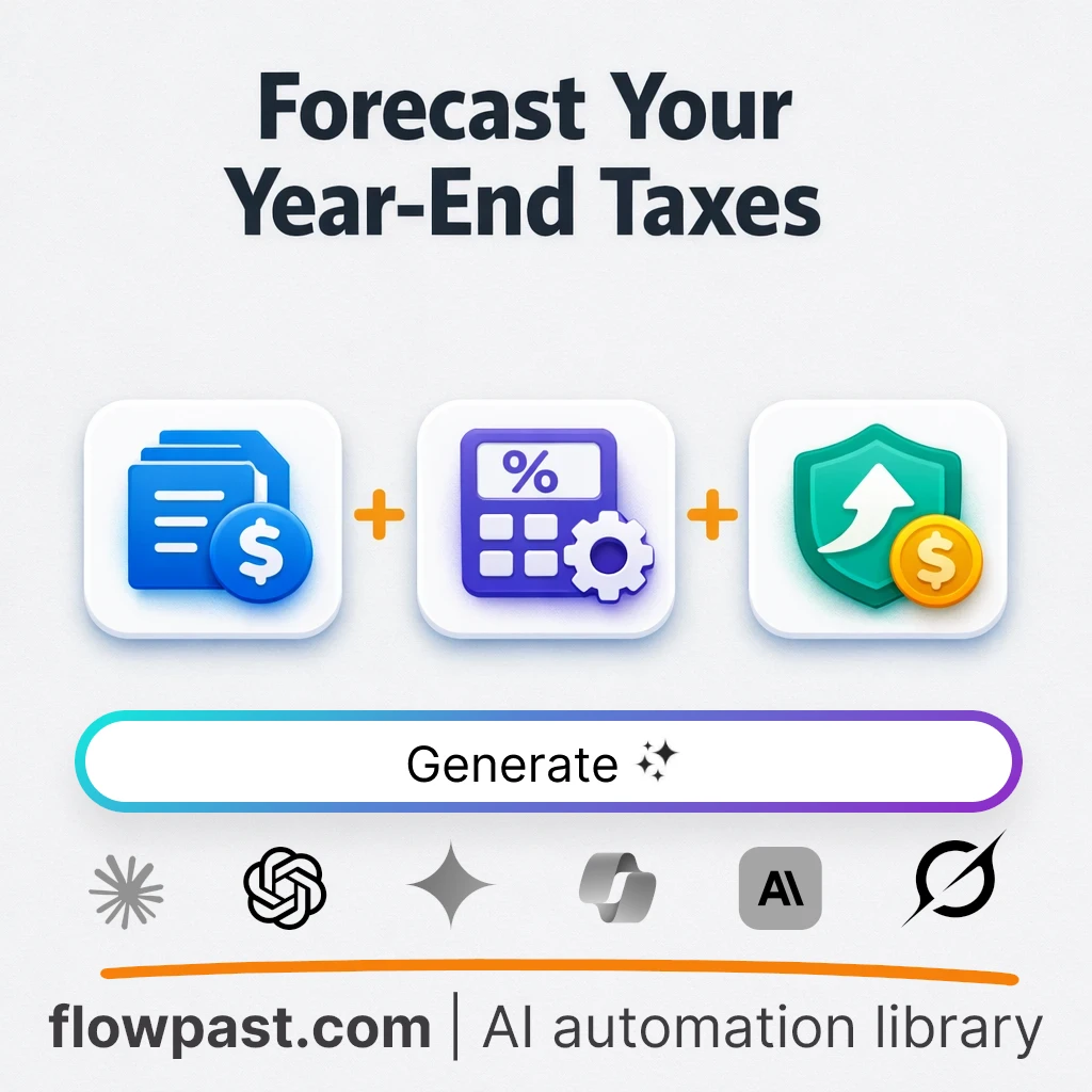 Forecast Year-End Tax Liability AI Prompt - AI prompt template