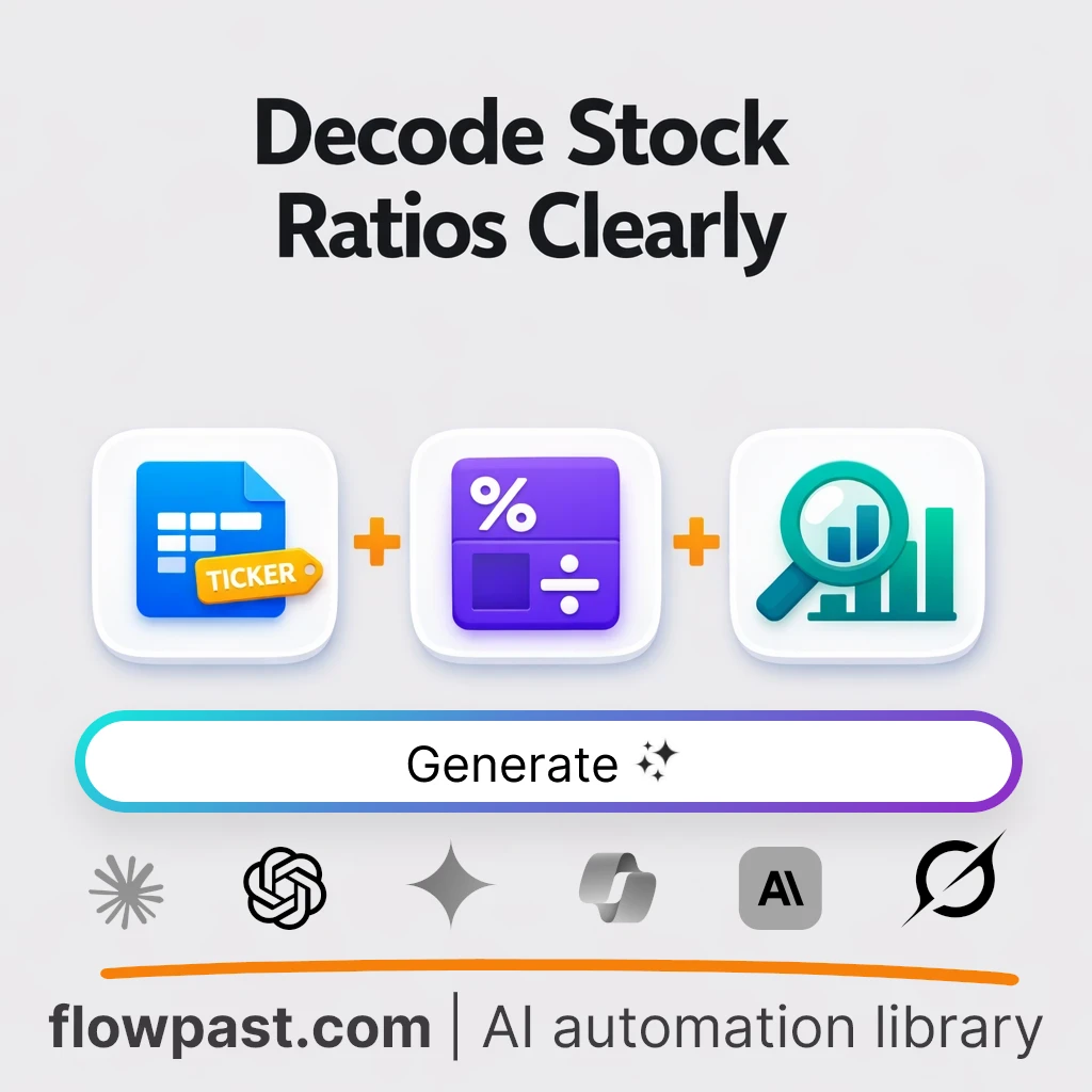Decode Stock Ratios in Plain English AI Prompt - AI prompt template